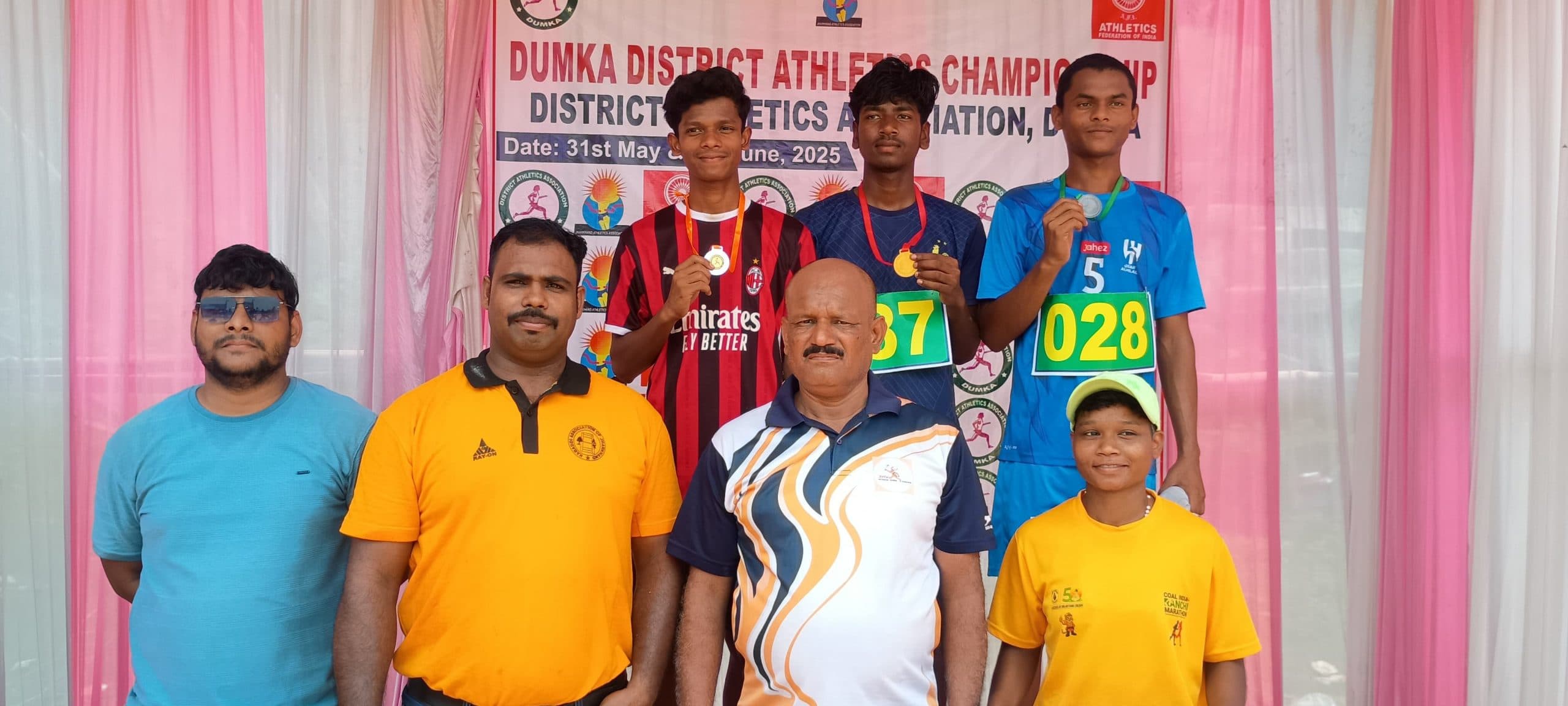 जिला एथलेटिक्स चैंपियनशिप में 150 खिलाड़ियों ने दिखाया दम