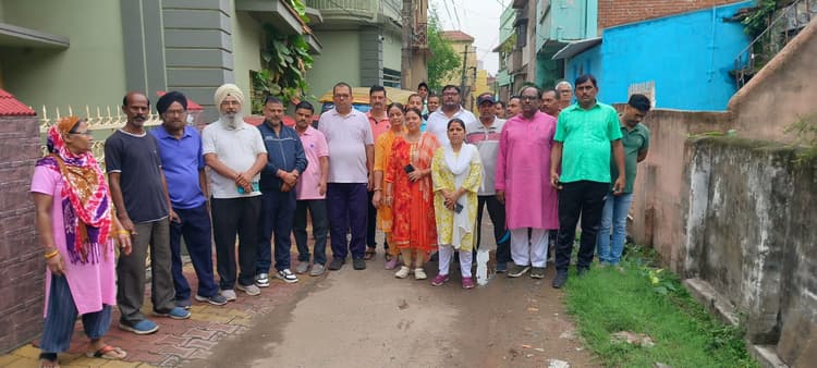 Jamshedpur news. मानगो की समस्याओं से रूबरू हुए जदयू नेता