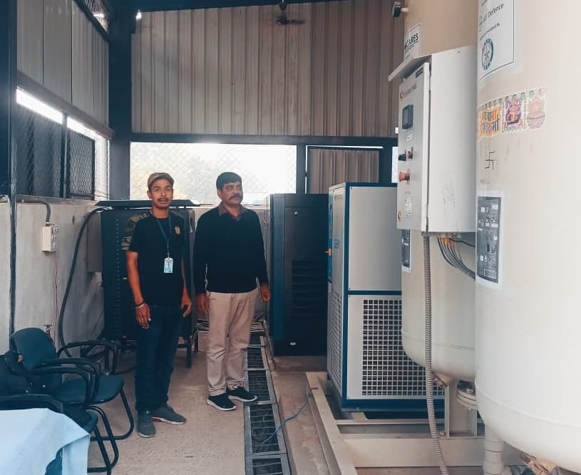 कोरोना से निपटने के लिए सदर अस्पताल में ऑक्सीजन प्लांट का किया गया मॉक डिल