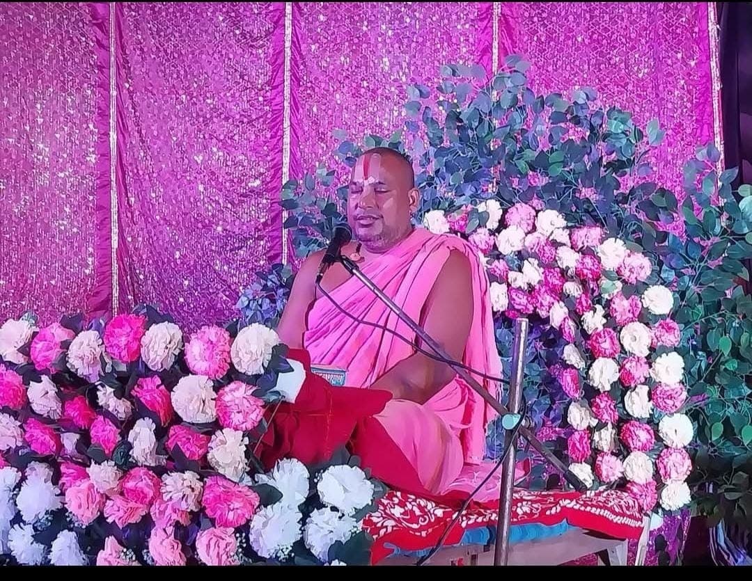 Motihari: भागवत कथा में भगवान  कृष्ण के बाल लीला का किया वर्णन