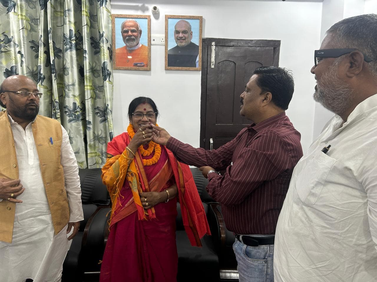 hajipur news. भाजपा प्रदेश उपाध्यक्ष बनने पर ललिता कुशवाहा को दी बधाई