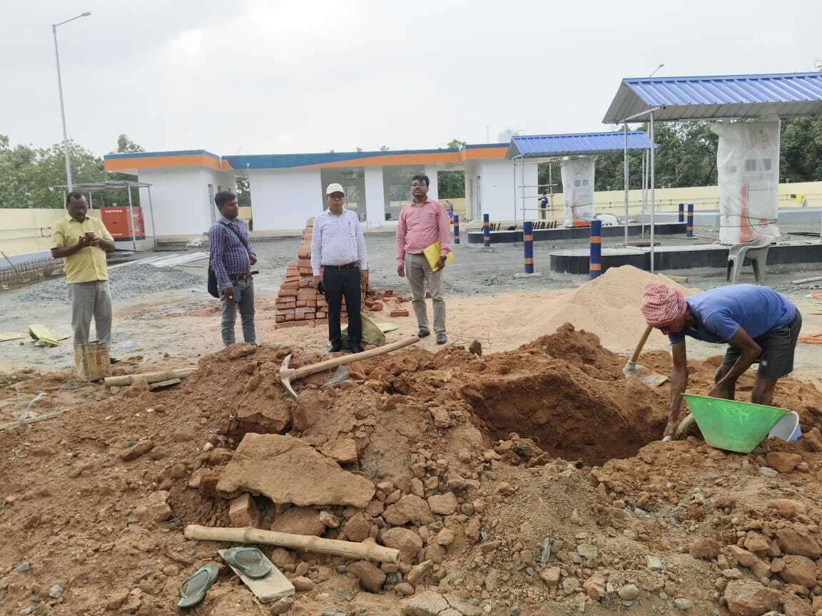 सीओ ने रामनगर मौजा में की पेट्रोल पंप की जांच