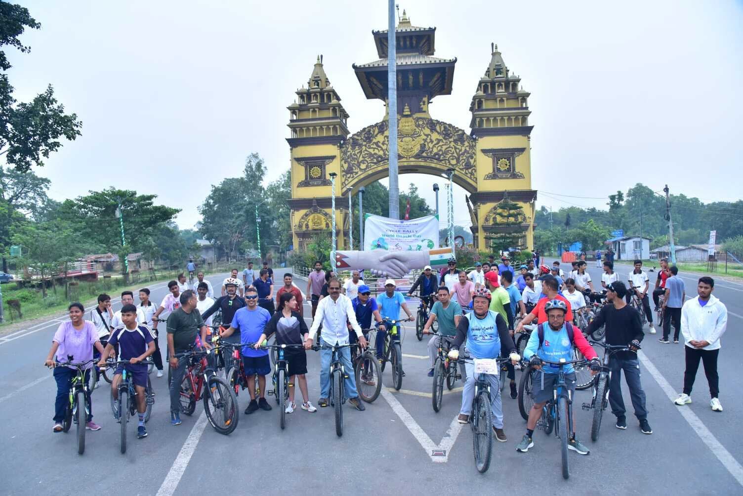 Motihari: महा वाणिज्य दूतावास ने निकाली साइकिल रैली