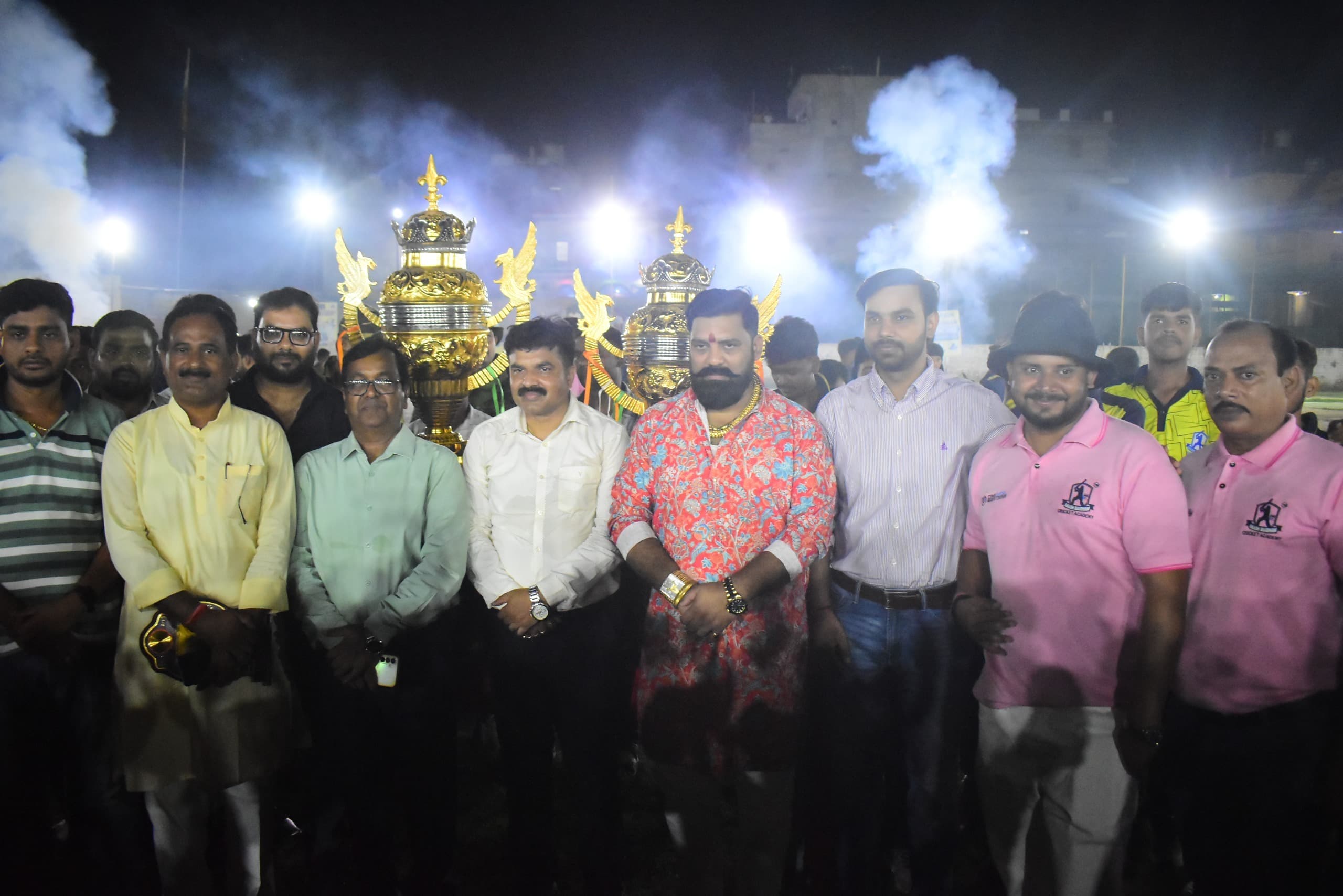 रामजी सिंह मेमोरियल नाइट टूर्नामेंट की धमाकेदार शुरुआत