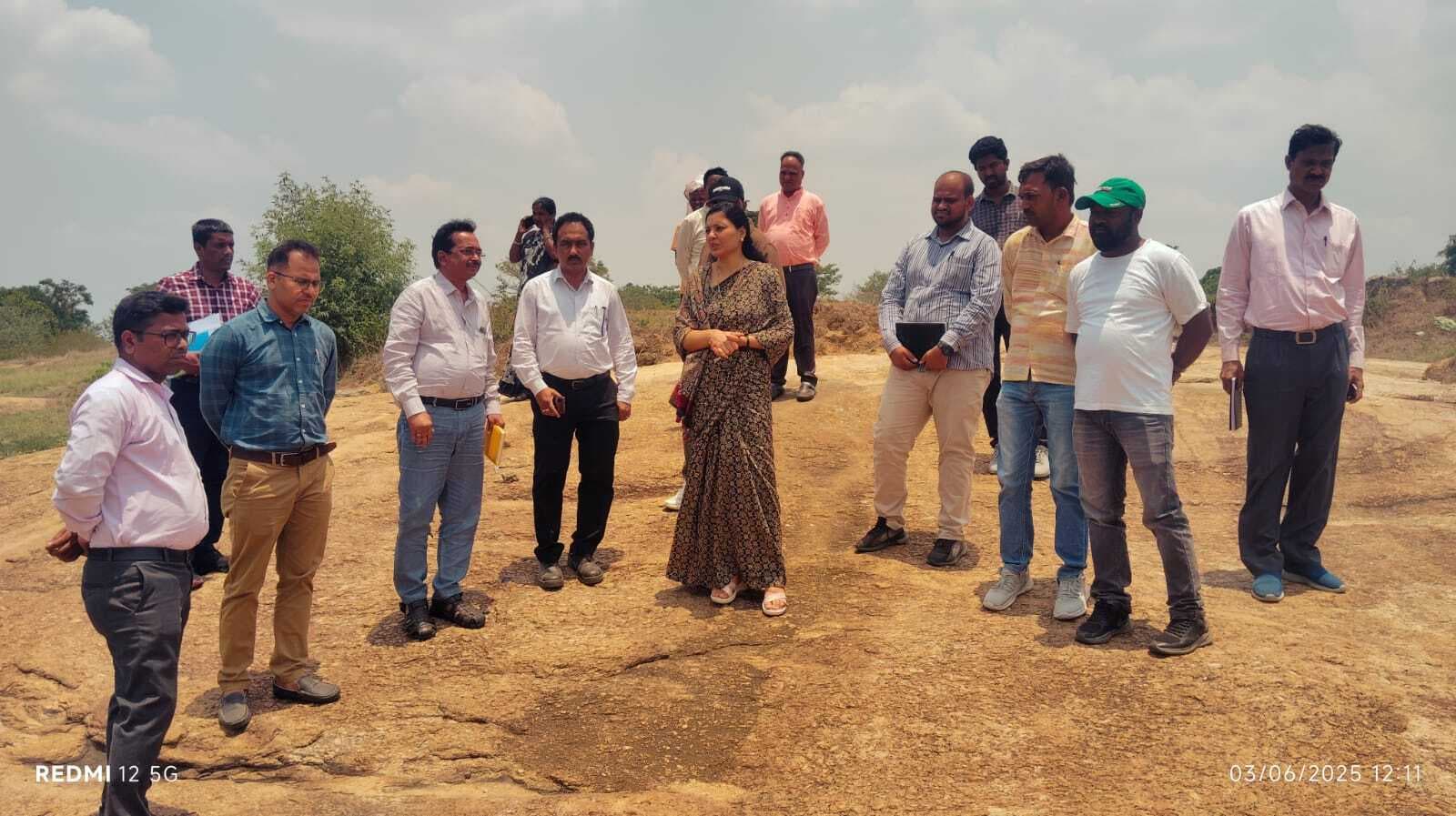 केंद्रीय टीम ने ग्राम जल एवं स्वच्छता समिति की ली जानकारी