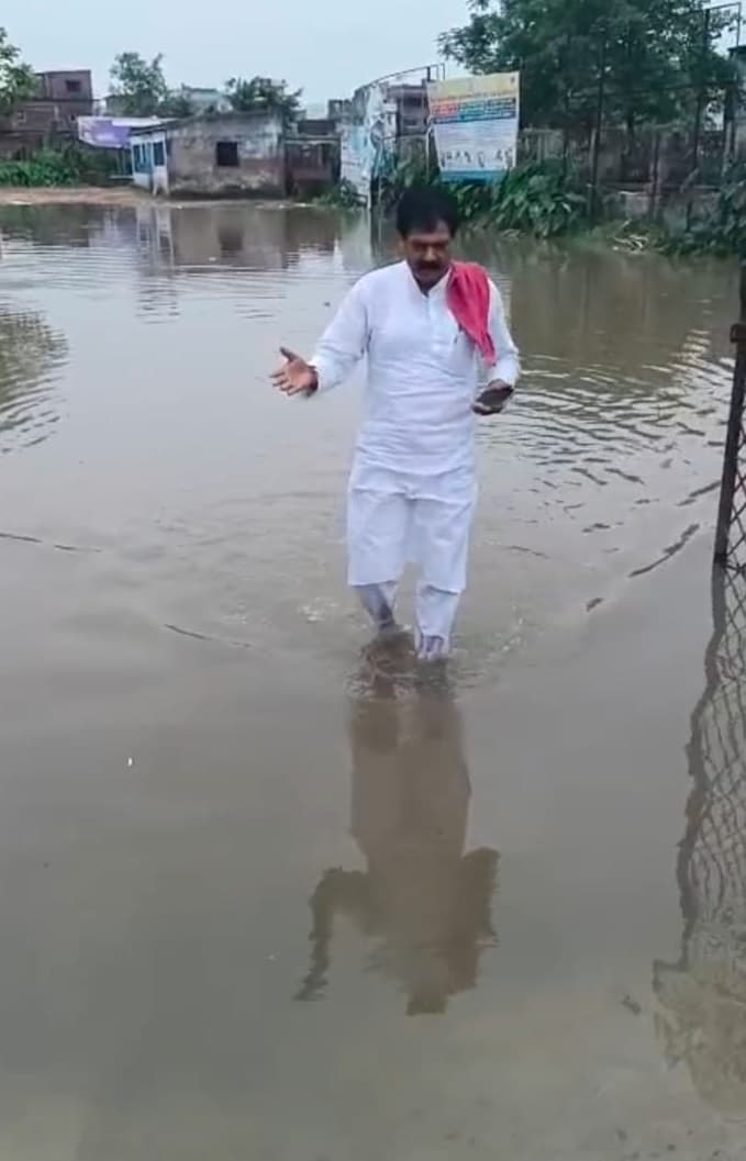 Motihari : जलजमाव पर जाहिर की चिंता