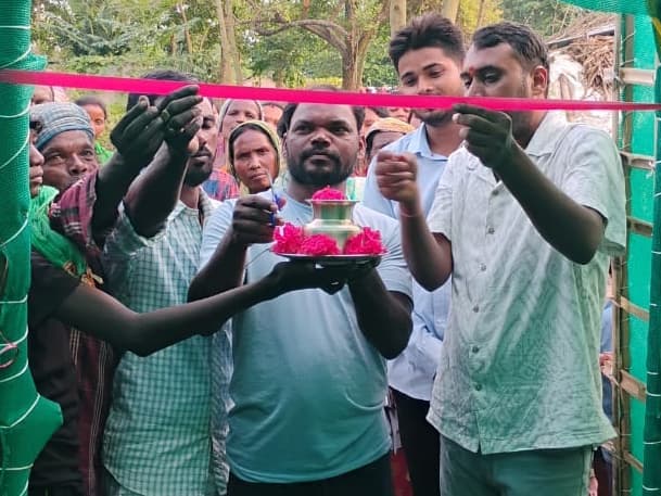 नया किसान पाठशाला सह नर्सरी उत्पादन कक्ष का उद्घाटन