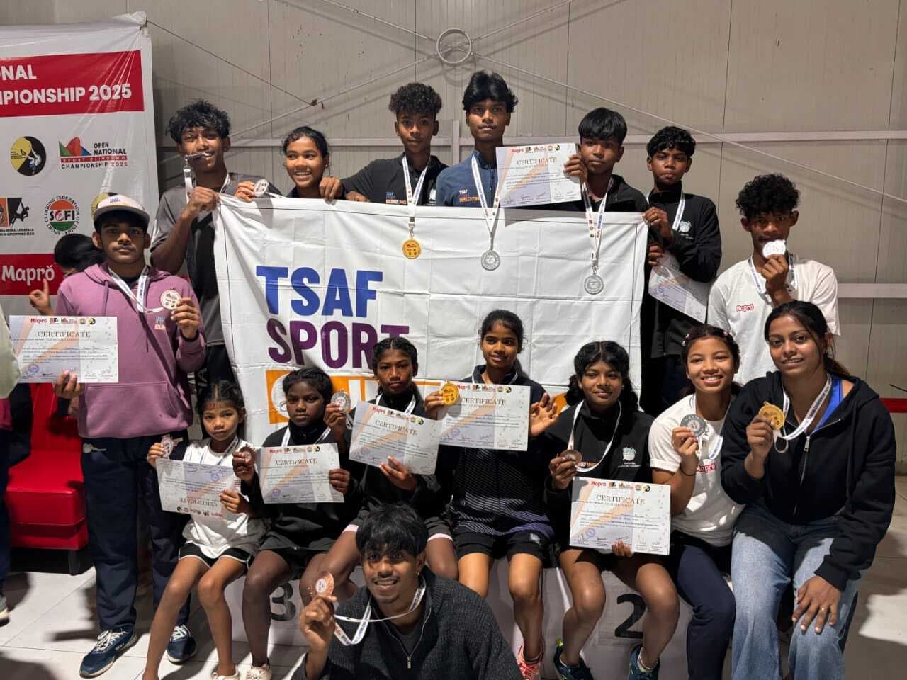 sports climbing tsaf academy: टीएसएएफ स्पोर्ट्स क्लाइंबिंग एकेडमी के कैडेट ने जीते 21 पदक