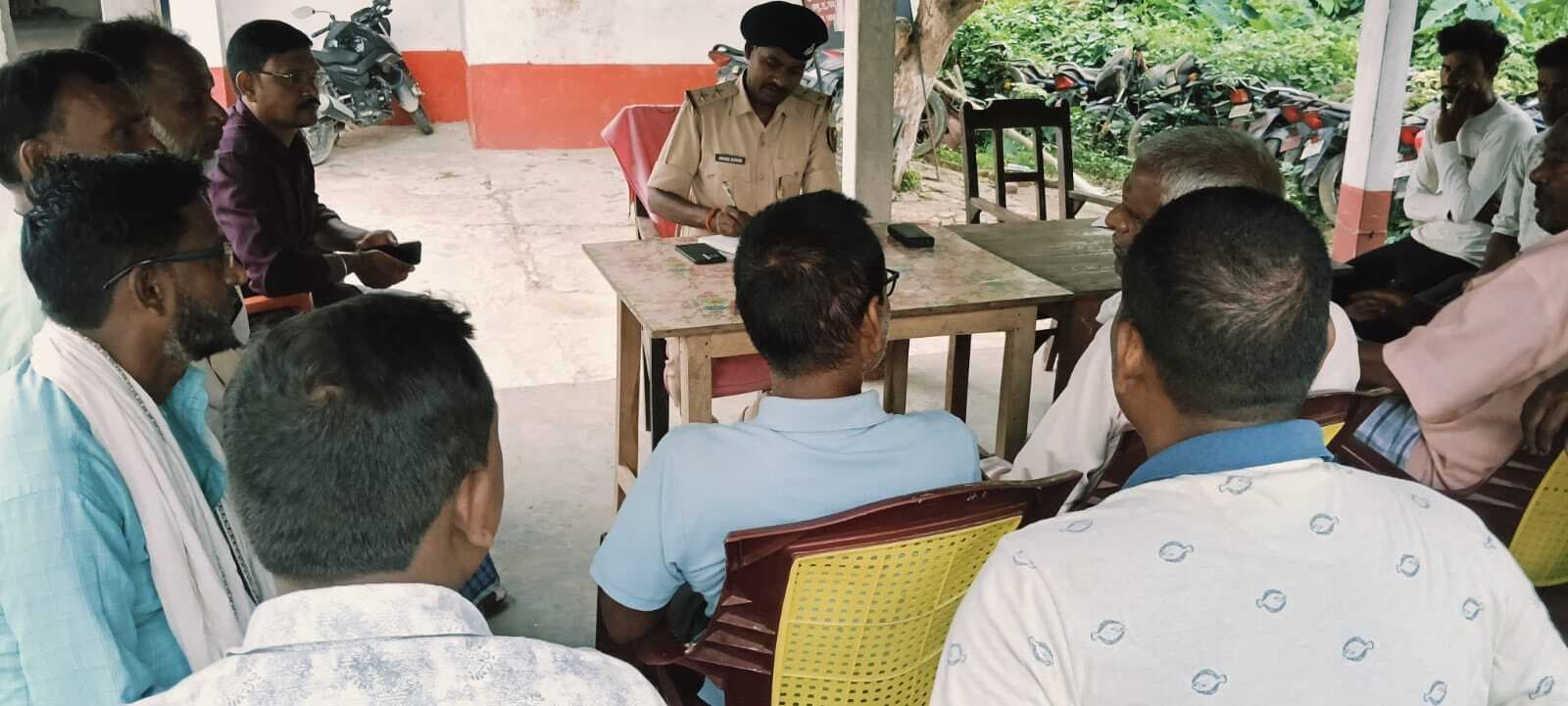 रघुवंशनर थाना शांति समिति की बैठक