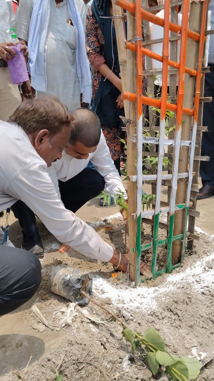 एक पेड़ मां के नाम अभियान का डीएम ने किया शुभारंभ