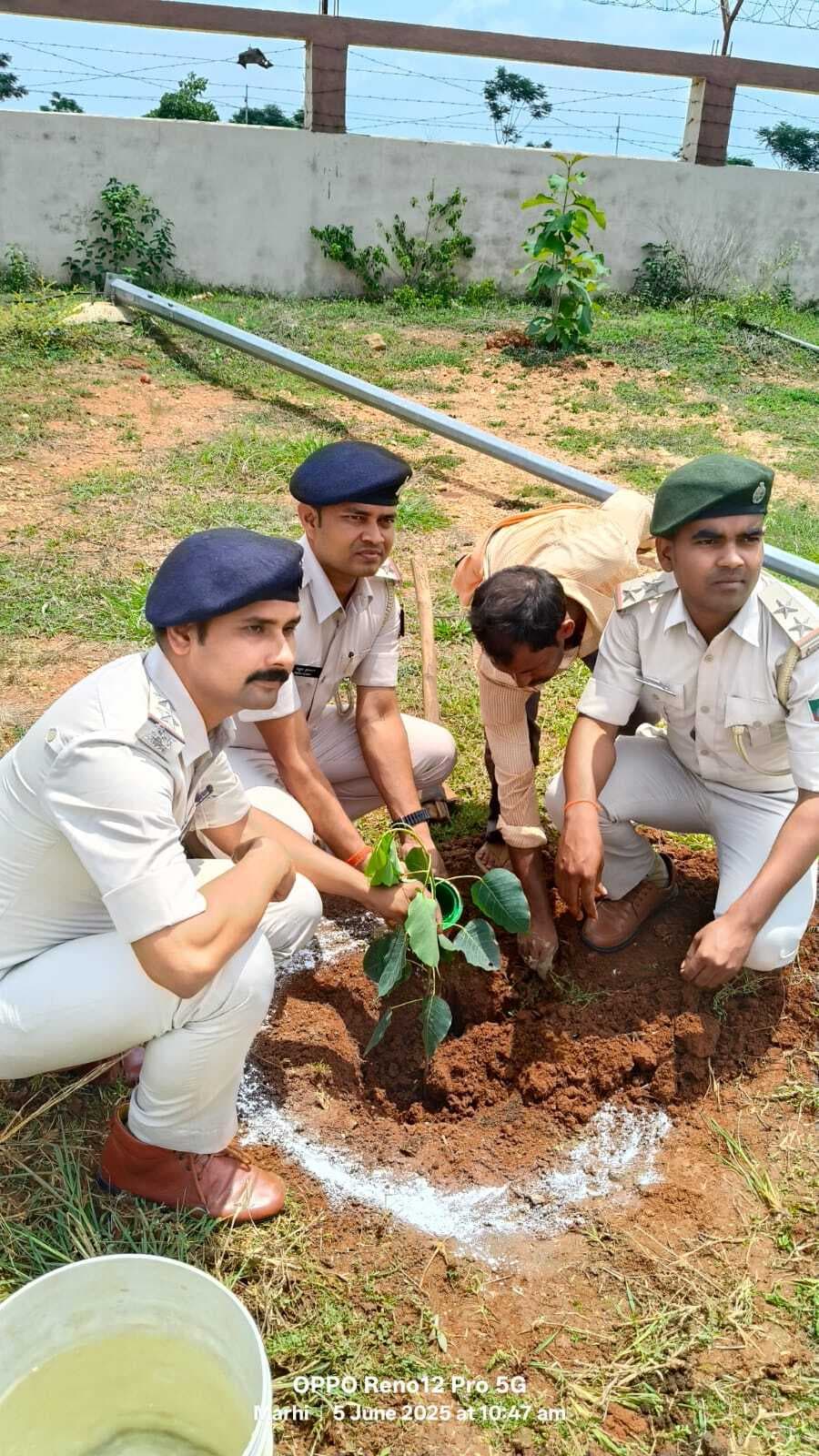 स्कूली बच्चों ने महावीर पार्क में किया पौधरोपण