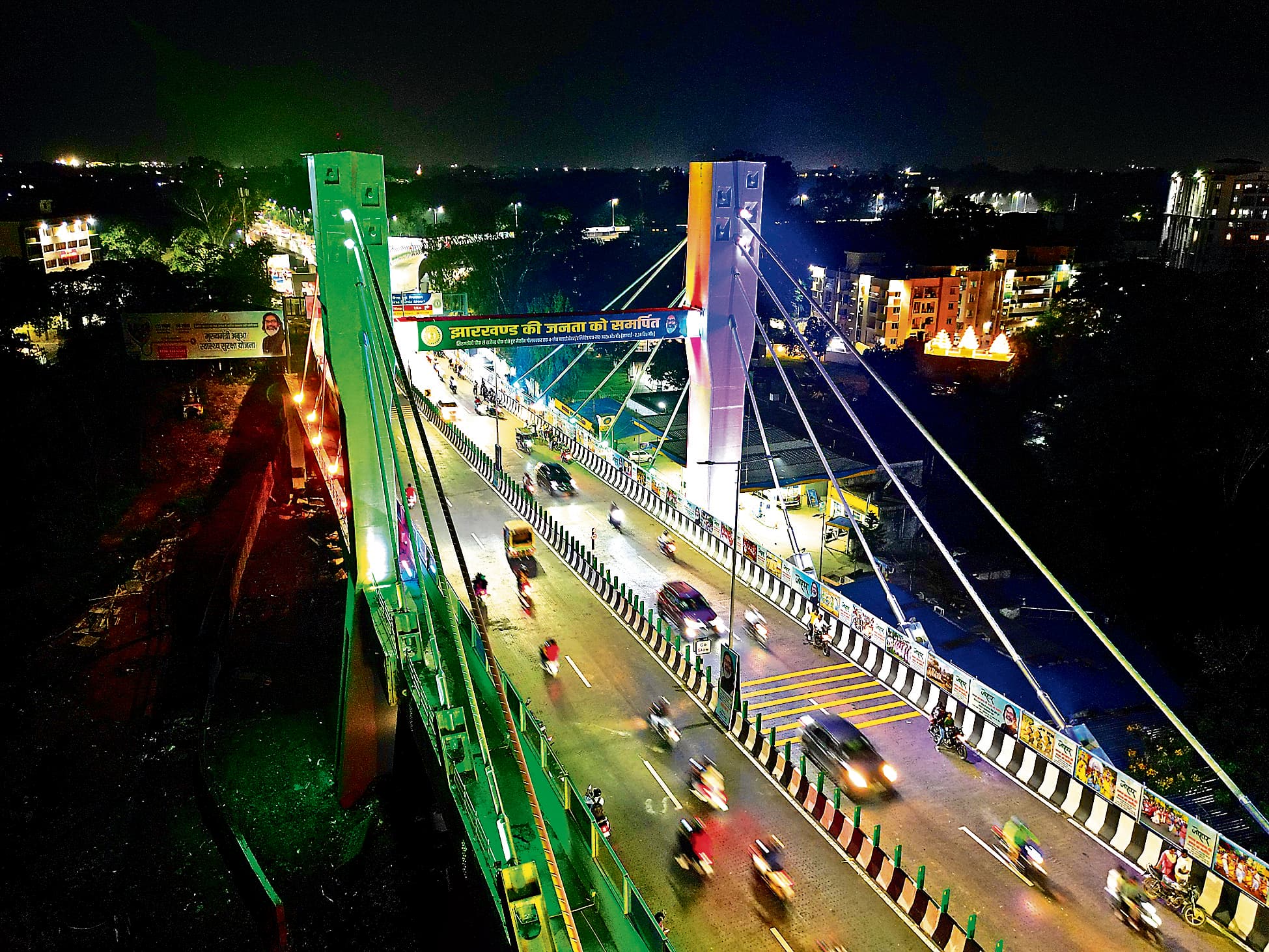 Ranchi News : विदेशी मशीन व मलयेशिया के 72 केबल से तैयार हुआ फ्लाइओवर