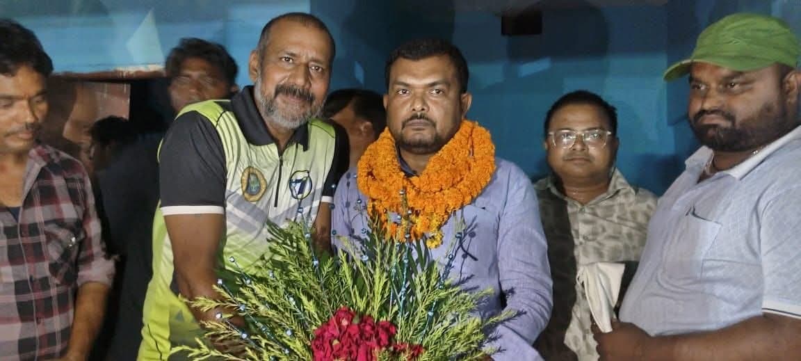 कोढ़ा में महादलित आयोग के अध्यक्ष का भव्य स्वागत