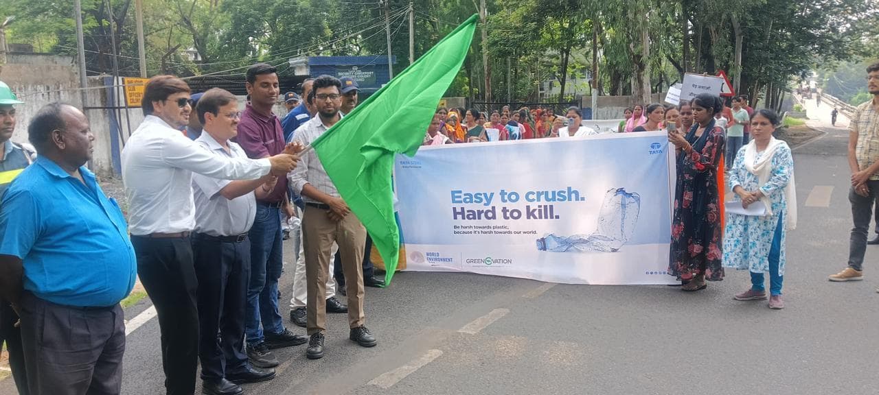 Dhanbad News : टाटा स्टील ने निकाली पर्यावरण जागरूकता रैली