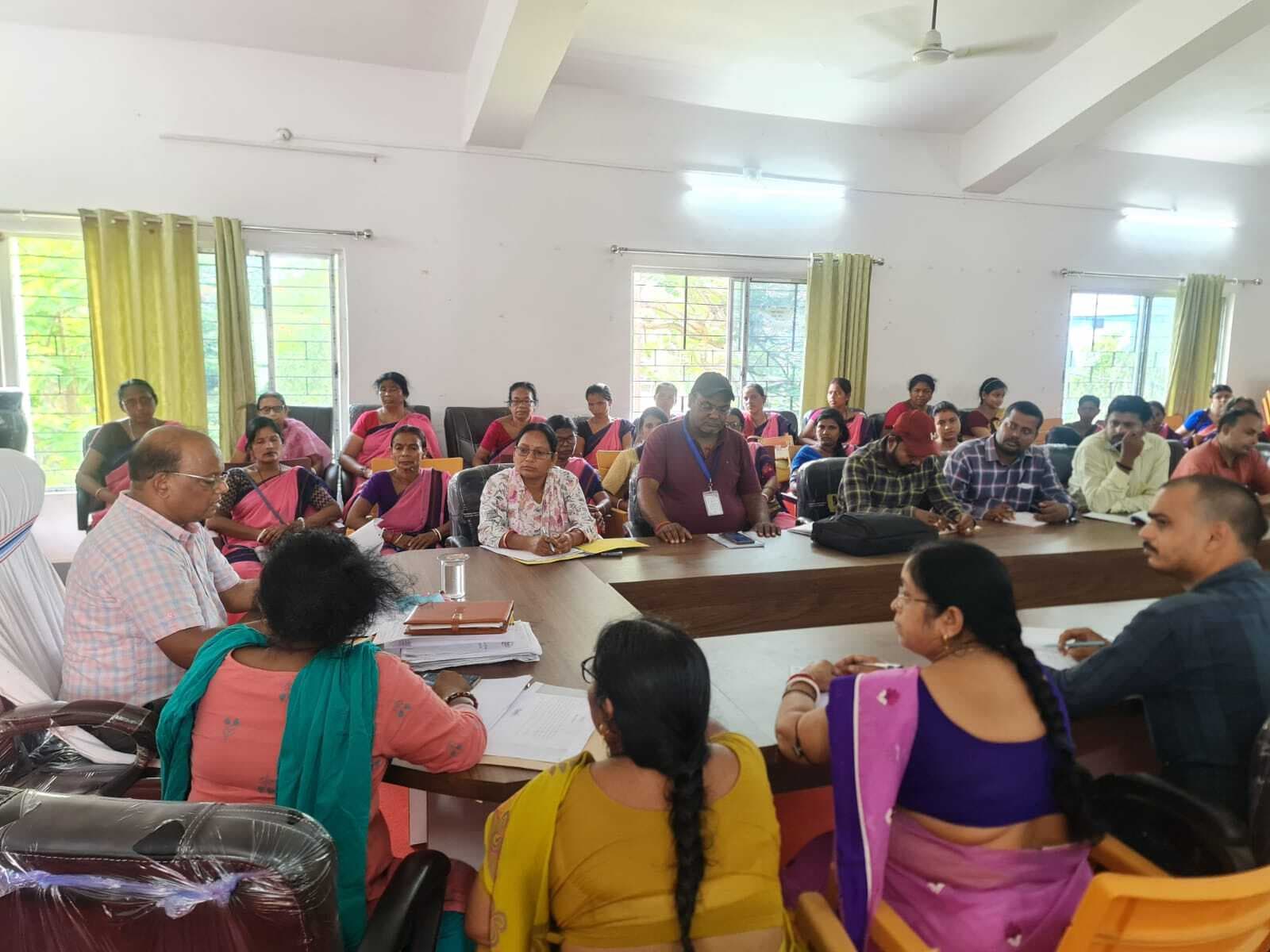 पोषण वाटिका के निर्माण के लिए बैठक का आयोजन