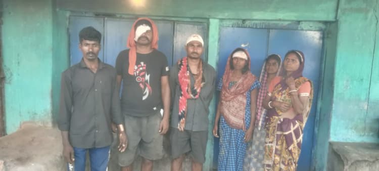 मल्लार टोला में दो पक्षों में मारपीट, छह घायल