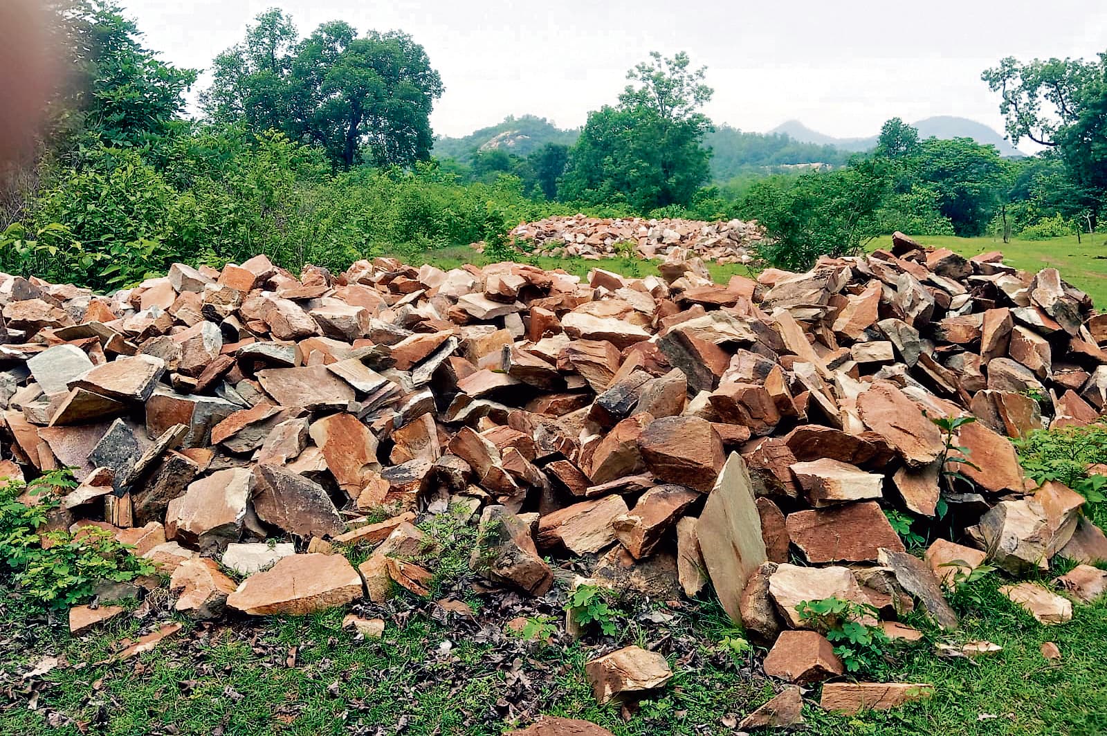 East Singhbhum News : मुसाबनी में पहाड़ तोड़ रहे माफिया, सरकारी योजनाओं में पत्थर का उपयोग