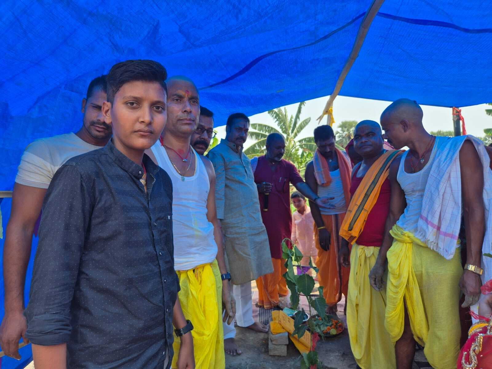 Samastipur News:बाबा डीहबार की प्राण-प्रतिष्ठा को लेकर अनुष्ठान प्रारंभ