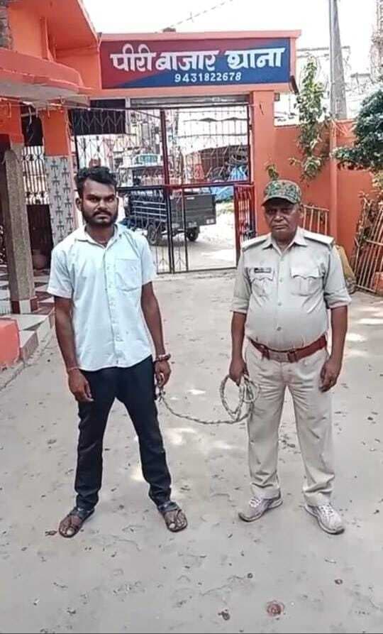 नशे में हंगामा कर रहा युवक गिरफ्तार