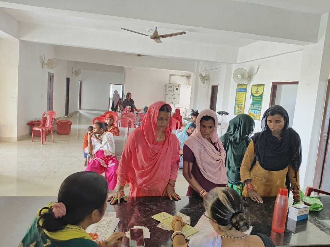 शिविर में 209 गर्भवती महिलाओं की हुई जांच