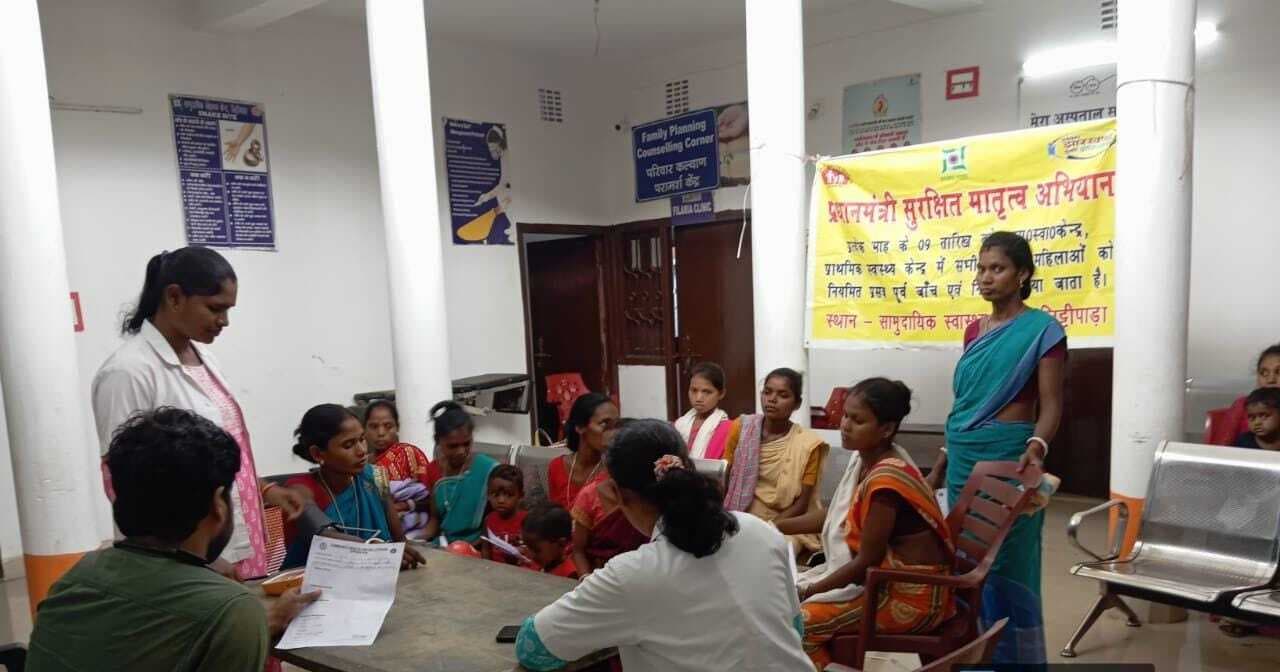 सीएचसी में 149 गर्भवतियों की प्रसव पूर्व  की हुई स्वास्थ्य जांच