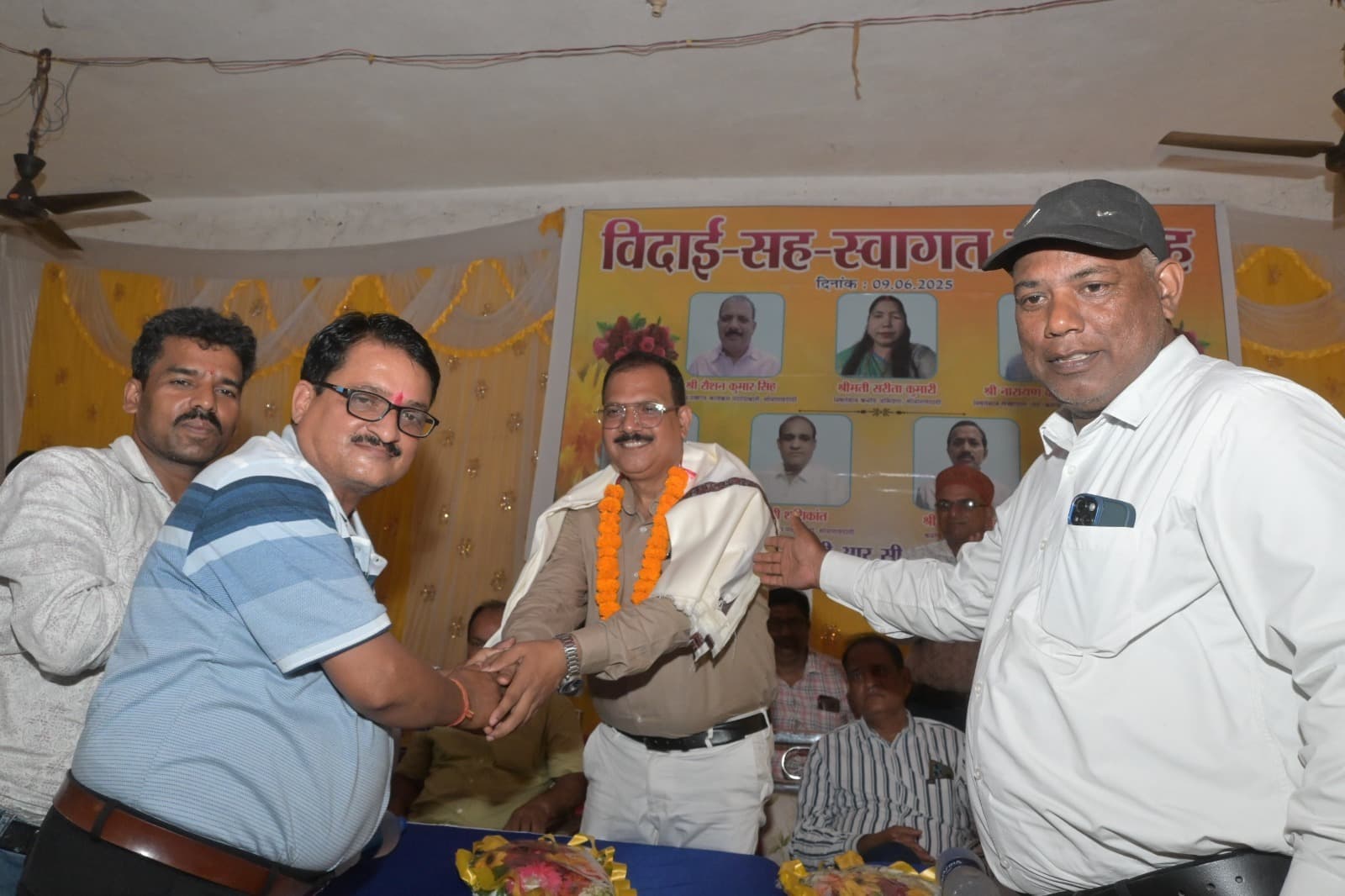 सोनारायठाढ़ी में स्थानांतरित बीपीओ को दी गयी विदाई