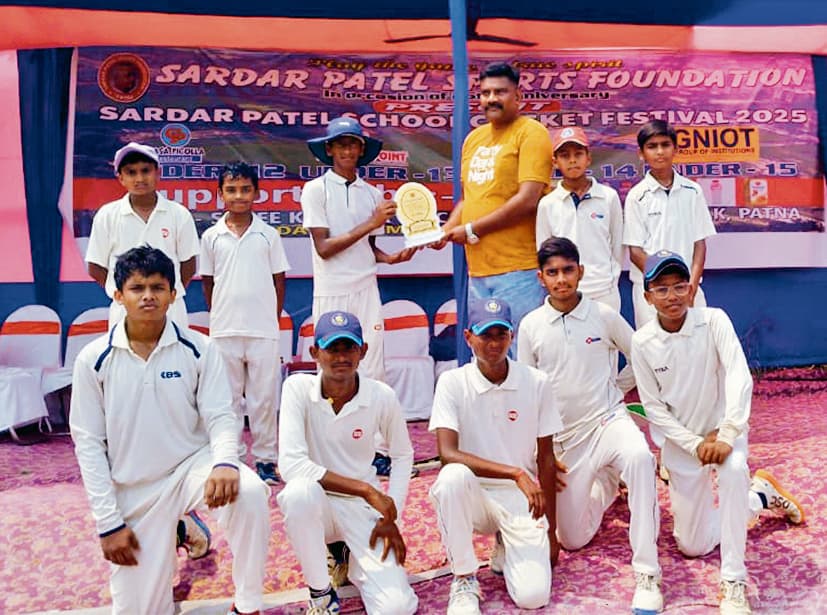 अंडर-13 क्रिकेट टूर्नामेंट में लक्ष्य क्रिकेट एकेडमी की जीत