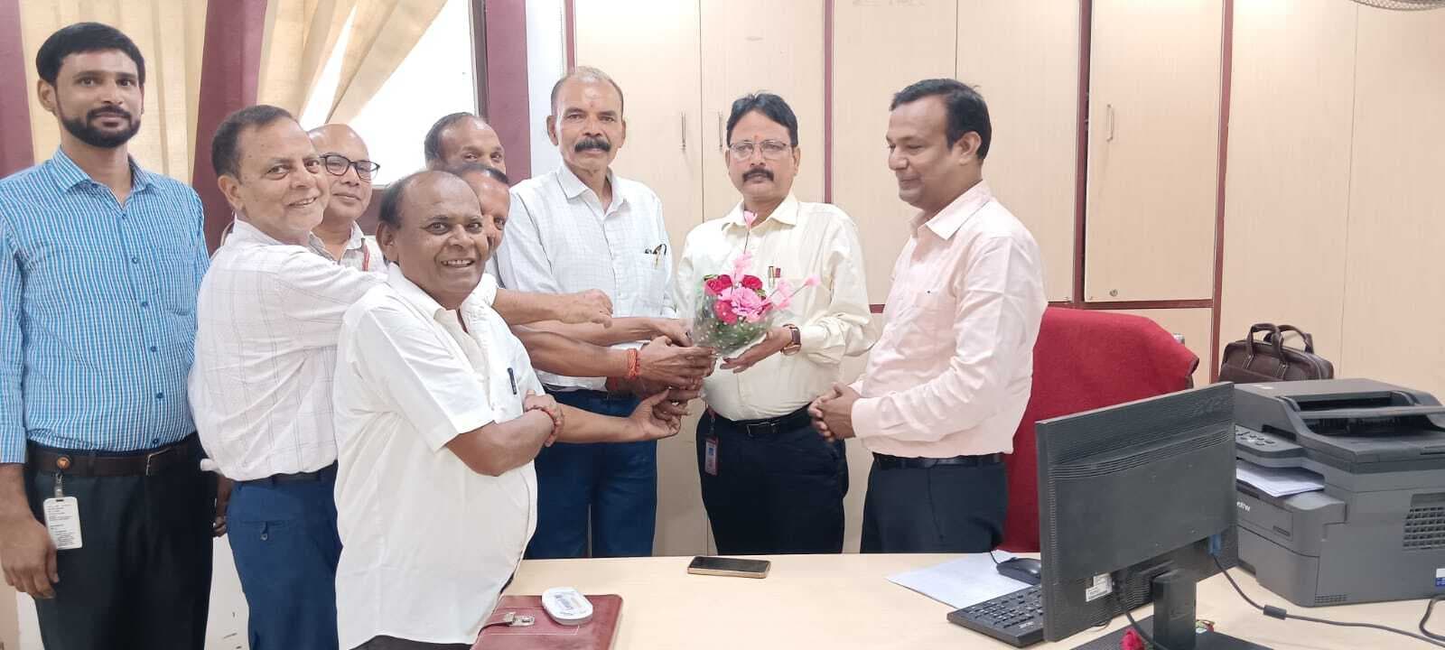 एसोसिएशन ने नये बैंक प्रबंधक का किया स्वागत