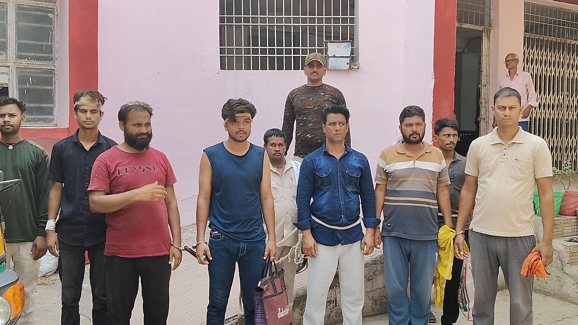 कुरीसराय गांव स्थित बौद्ध मठ के पास हुई मारपीट में सात अरेस्ट