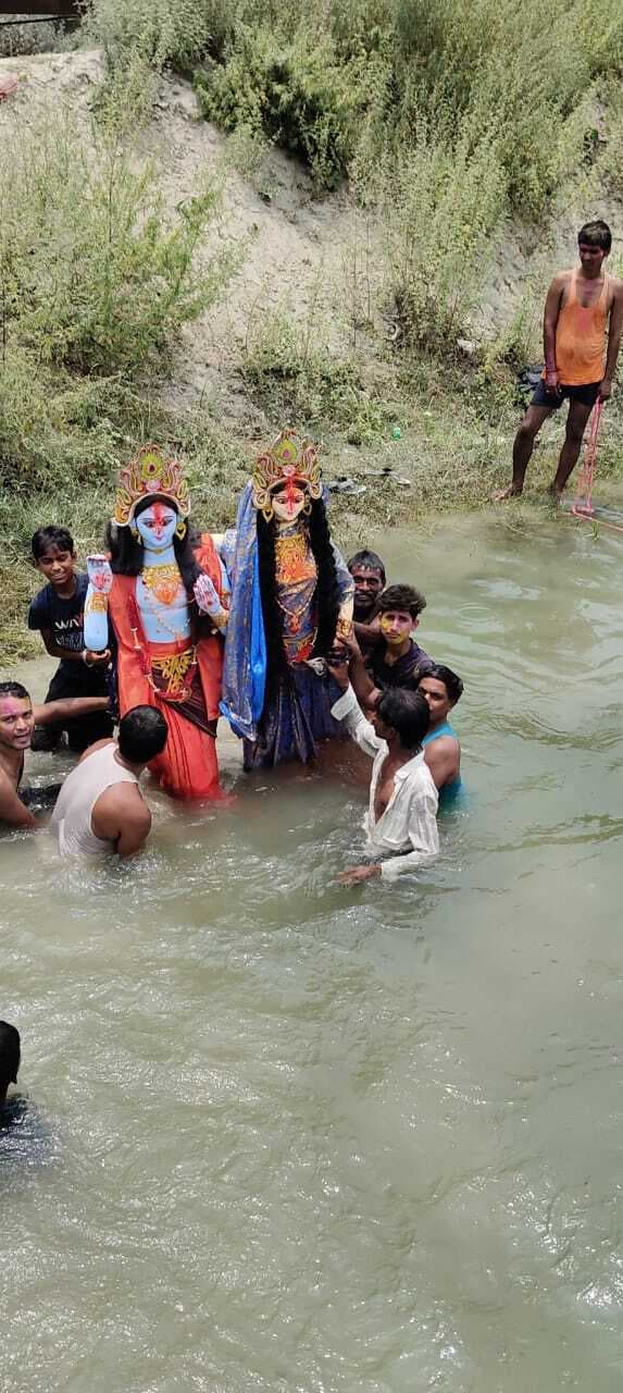 Motihari: श्रीराम महायज्ञ का समापन, प्रतिमा का किया गया विसर्जन