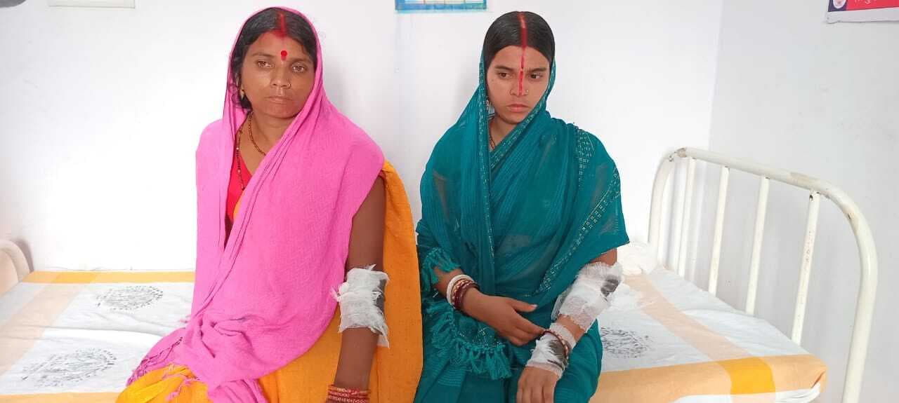 सड़क दुर्घटना में दो महिला जख्मी, अस्पताल में भर्ती