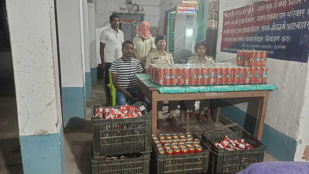 ऑटो से 150 लीटर विदेशी शराब पुलिस ने की बरामद, तस्कर गिरफ्तार