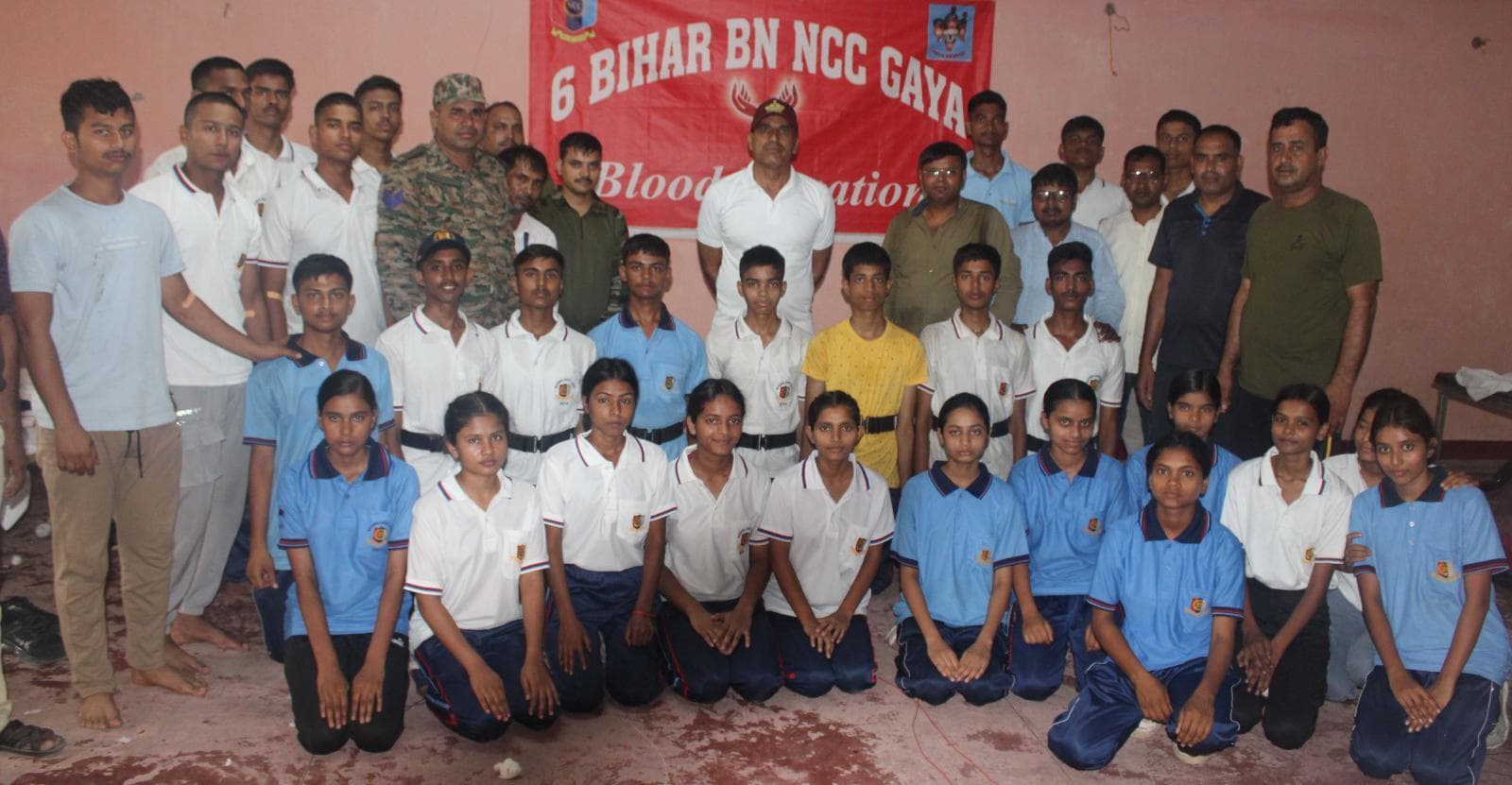 छह बिहार बटालियन एनसीसी कैडेटों ने किया रक्तदान