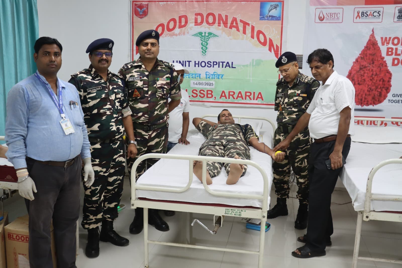 एसएसबी के 36 जवानों ने किया रक्तदान