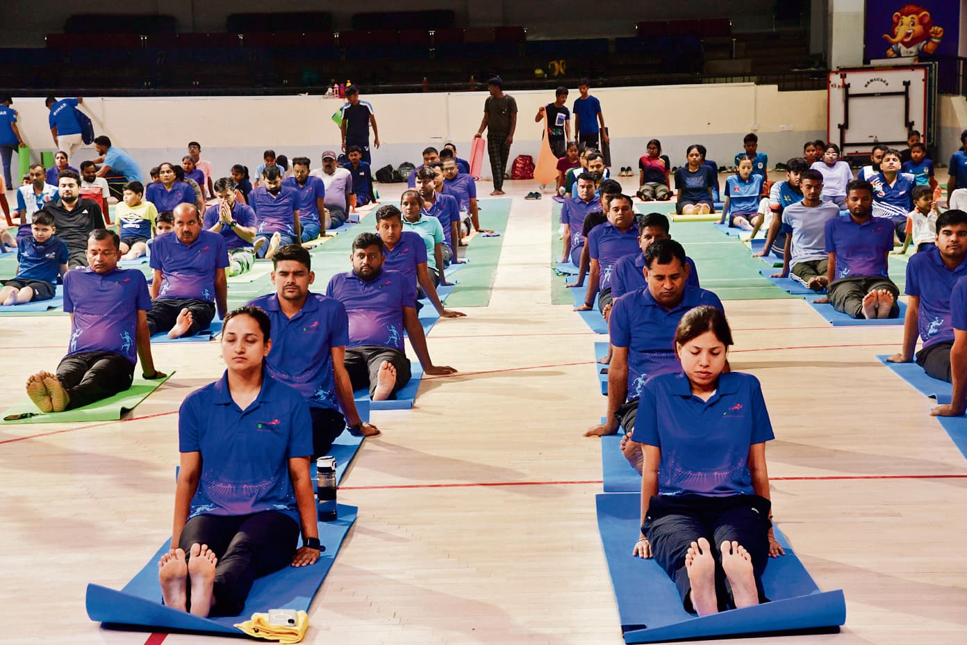 पाटलिपुत्र स्पोर्ट्स कॉम्पलेक्स में योग सप्ताह शुरू