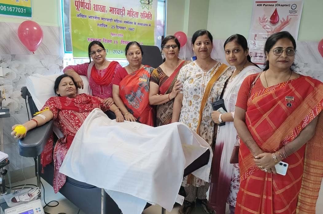 मारवाड़ी महिला समिति के कैंप में 21 यूनिट ब्लड का संग्रह