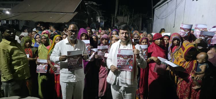 प्राणपुर विधानसभा के गांवों में माई बहिन मान योजना को ले उत्साह