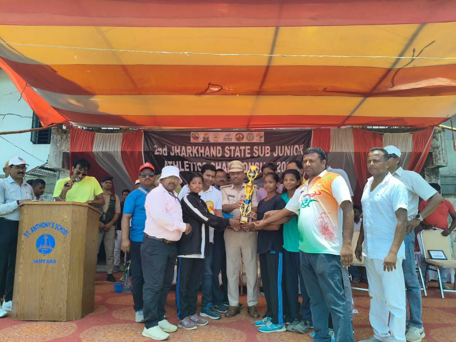 राज्यस्तरीय एथलेटिक्स के  बालक वर्ग में साहिबगंज व बालिका वर्ग में हजारीबाग बनी चैंपियन