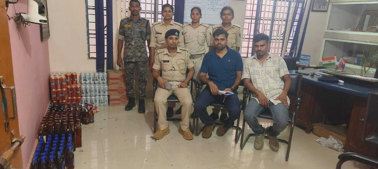 कोरिया पट्टी हरिगंज से 165 लीटर शराब किया बरामद
