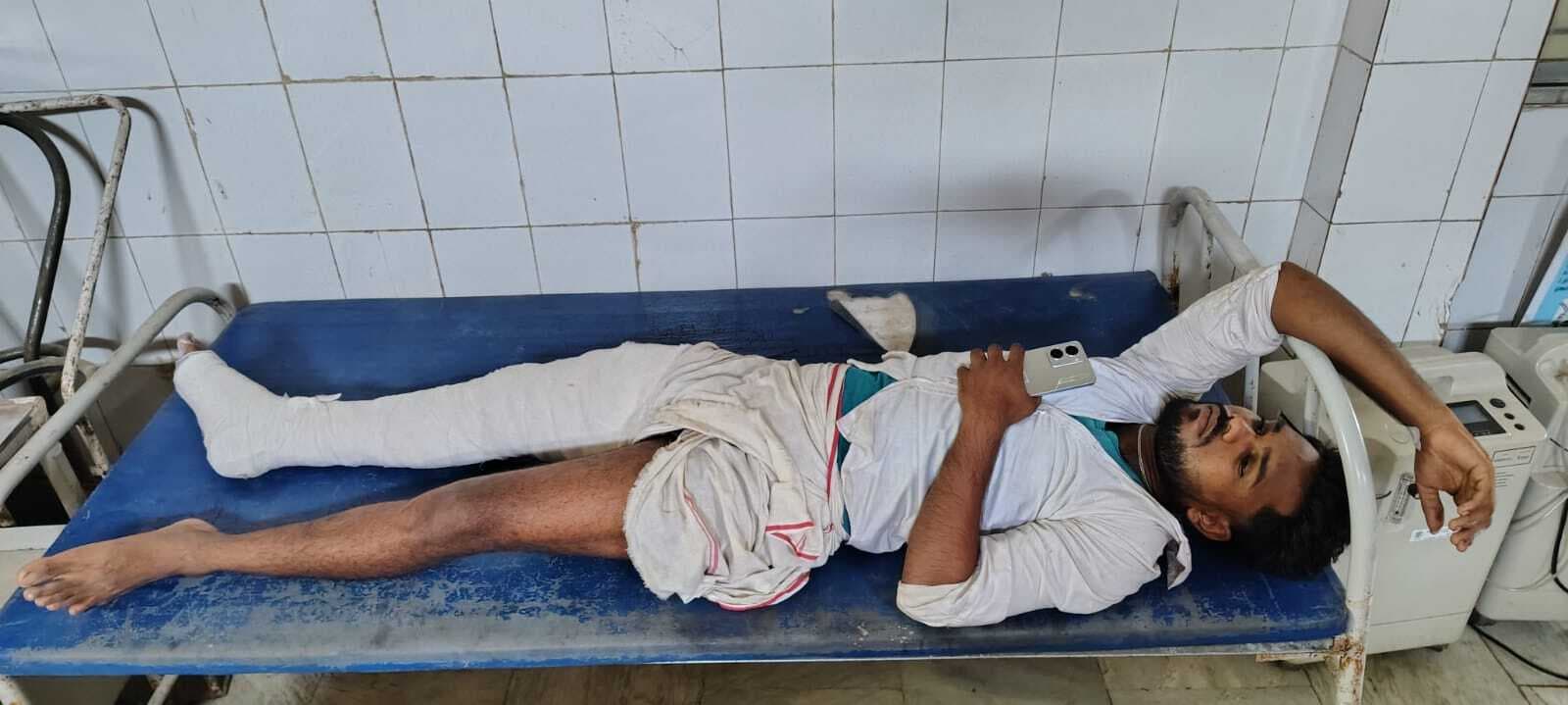 बाइक की भिड़ंत में मायामारी का युवक गंभीर