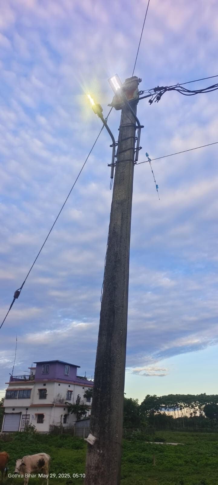 खराब स्ट्रीट लाइट को बदलने की मांग