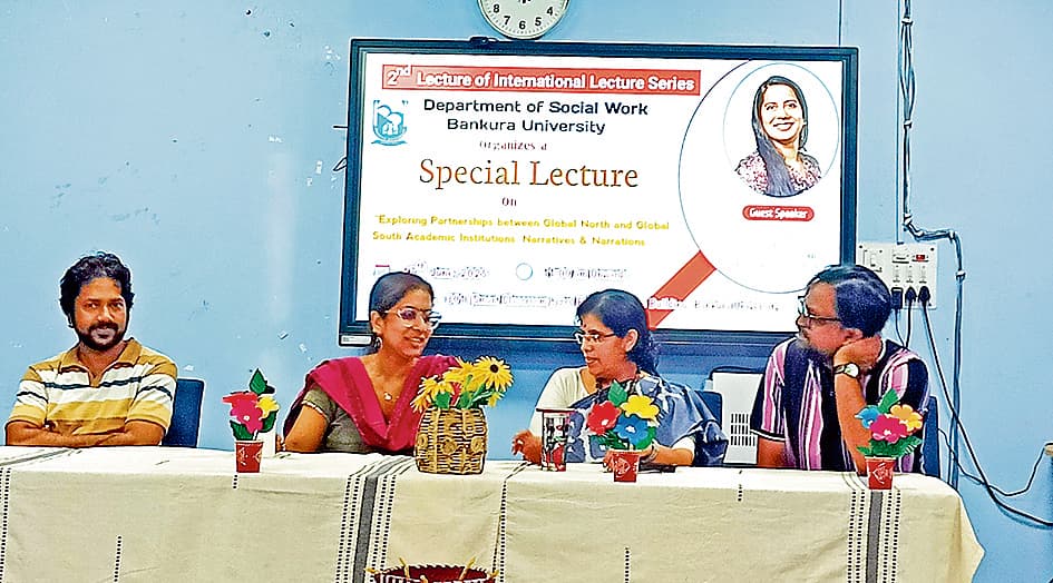 बांकुड़ा विश्वविद्यालय में वैश्विक साझेदारी पर सेमिनार
