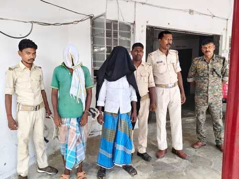 दो अभियुक्तों को पुलिस ने गिरफ्तार कर भेजा जेल