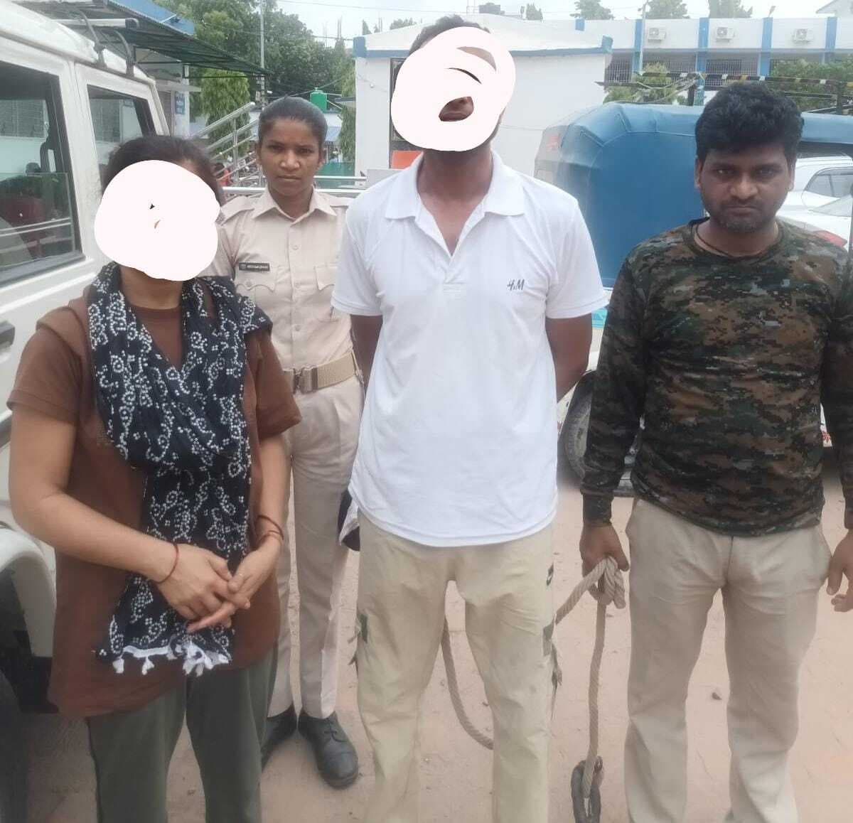 कार से गांजा बरामद, यूपी व हरियाणा के दो तस्कर गिरफ्तार