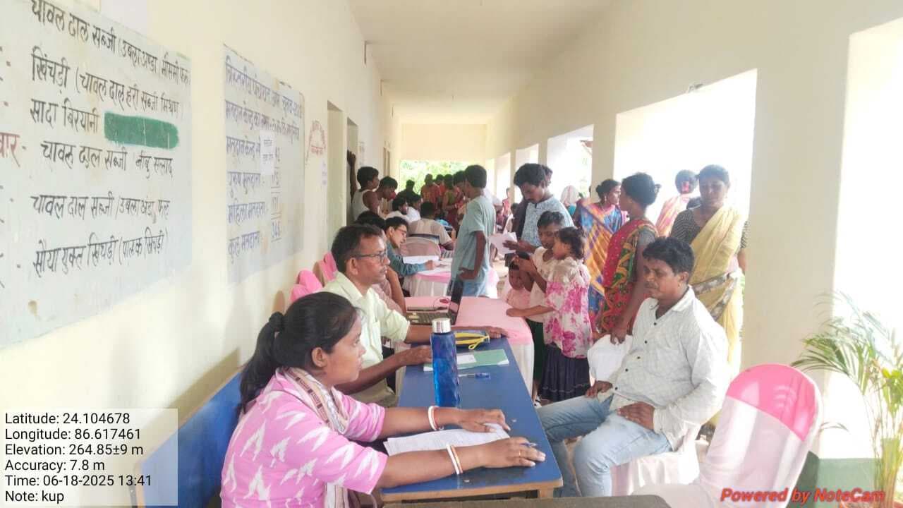 कैंप में लोगों ने डोमिसाइल सर्टिफिकेट के लिए दिये आवेदन