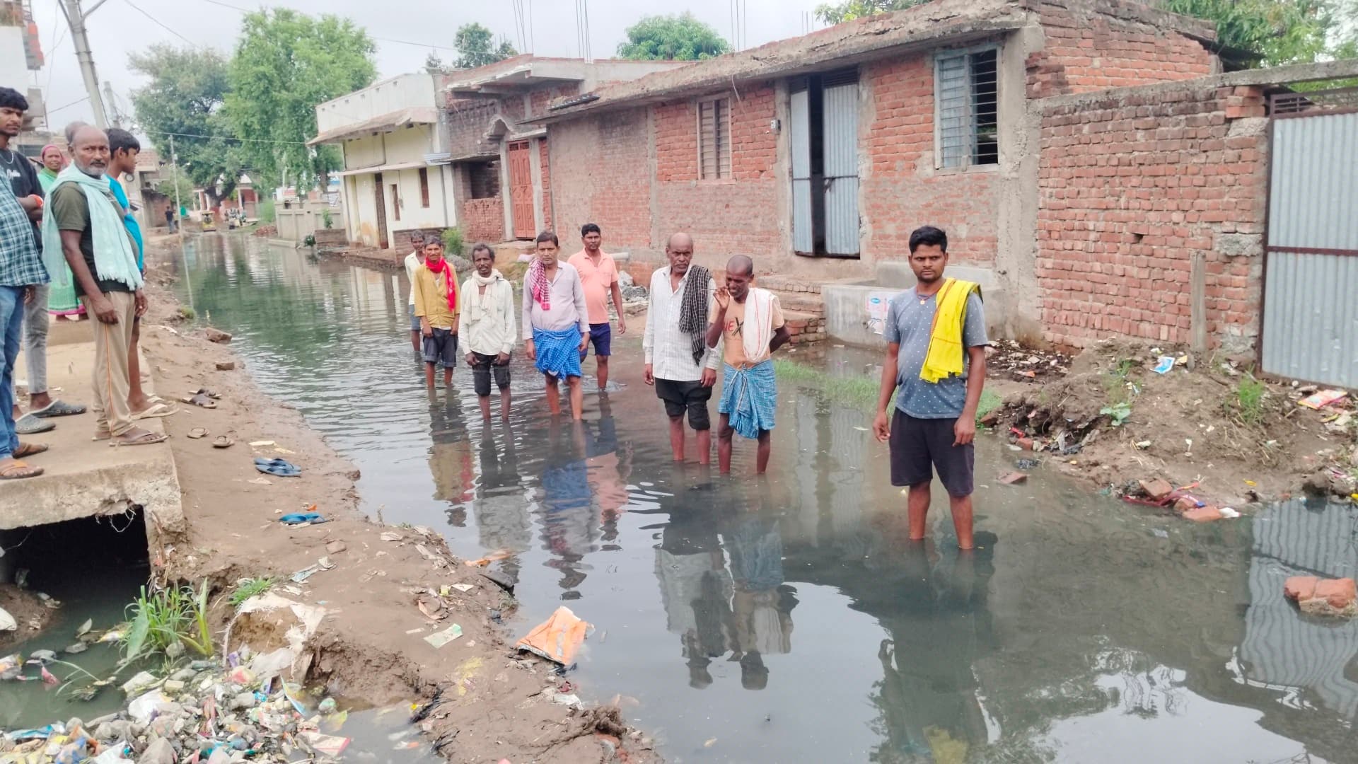 Aurangabad News : जल जमाव से बढ़ा लोगों में आक्रोश