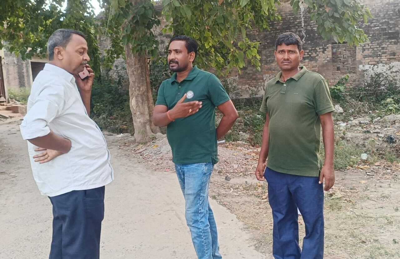 hajipur news. नल जल योजना में अनियमितता की शिकायत पर सभापति ने किया निरीक्षण