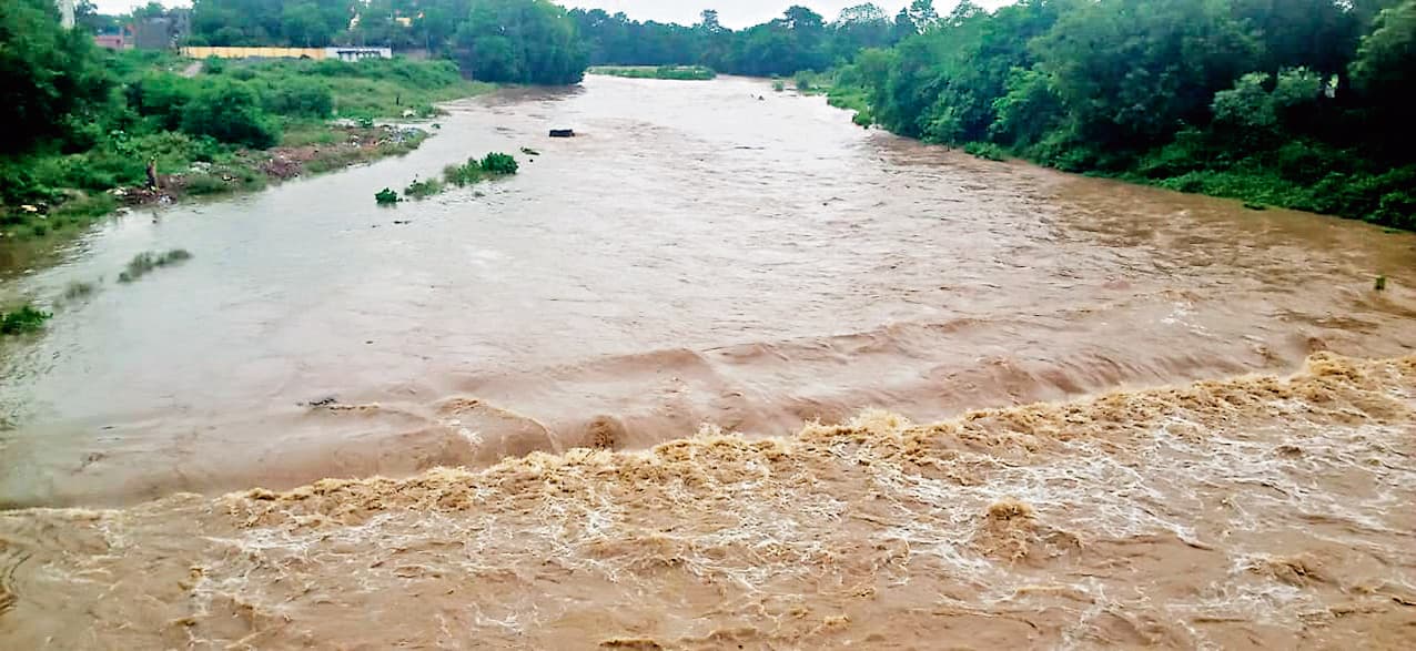 Chaibasa News : जिले की नदियां उफनायीं, तालाब व खेत लबालब, चाईबासा में रोरो नदी पर छोटा पुल डूबा
