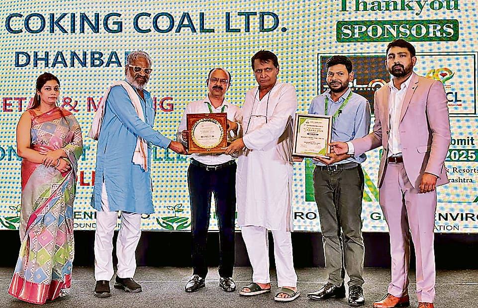 Dhanbad News : बीसीसीएल को पर्यावरणीय उत्कृष्टता के लिए मिला ''ग्रीन एनवायरनमेंट अवार्ड-2025''