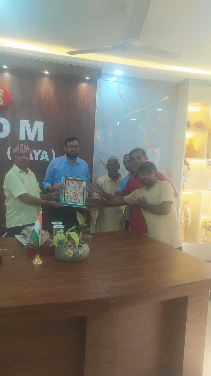 न्यास समिति के शिष्टमंडल ने किया स्वागत